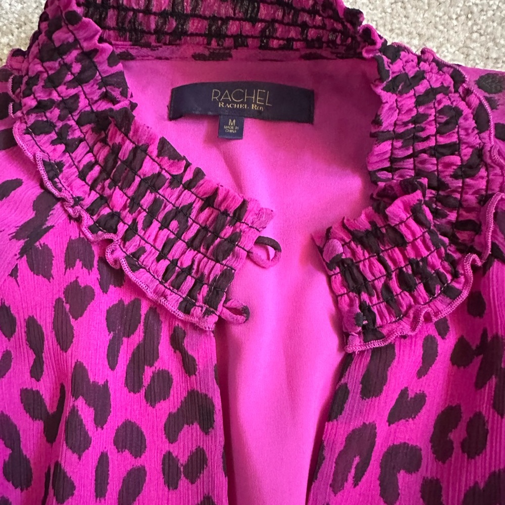 Rachel Rachel Roy Pink Leopard Print Dress - Picture 5 of 6